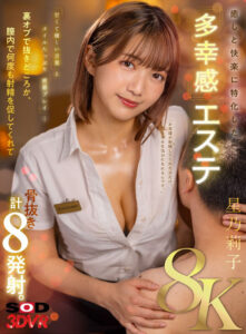 【13dsvr01606】【VR】【8K】癒しと快楽に特化した「多幸感エステ」 甘くて優しい言葉とオイルたっぷり密着プレイ…裏オプで抜きどころか、膣内で何度も射精を促してくれて骨抜き計8発射。 星乃莉子