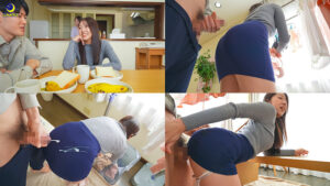 【lulu00384】デカ尻美人姉の無防備ケツ挑発に我慢出来ず性欲バカち○ぽでこっそり着衣ぶっかけしたら見事にバレてしまい即ハメ誤魔化しピストンで生中イカセしまくった。 七原さゆ